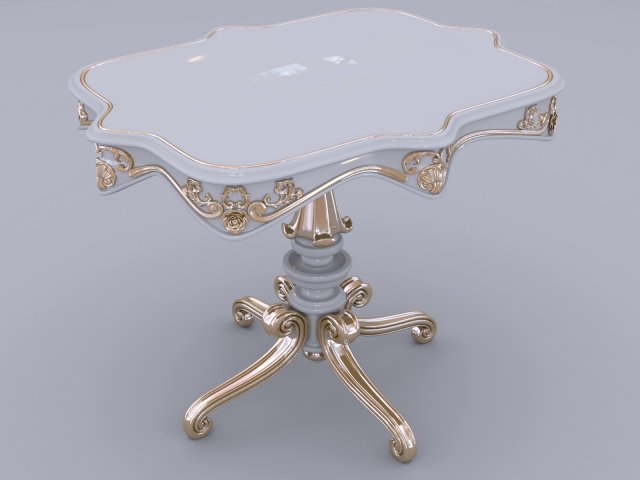 table barokko 3Dモデル .c4d .max .obj .3ds .fbx .stl .blend 