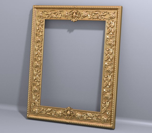 frame for a picture rokoko 3D Model .c4d .max .obj .3ds .fbx .stl .blend 