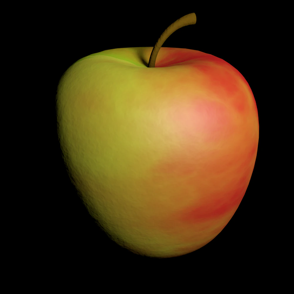 apple 3D Model .c4d .max .obj .3ds .fbx .stl .blend