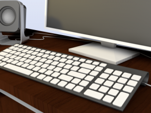 computer table Modelo 3D