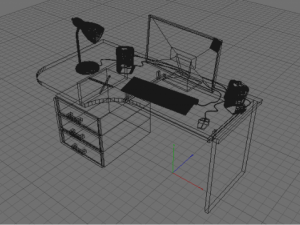 computer table Modelo 3D