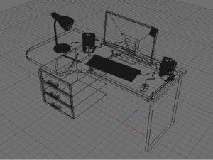 stolik komputerowy Model 3D
