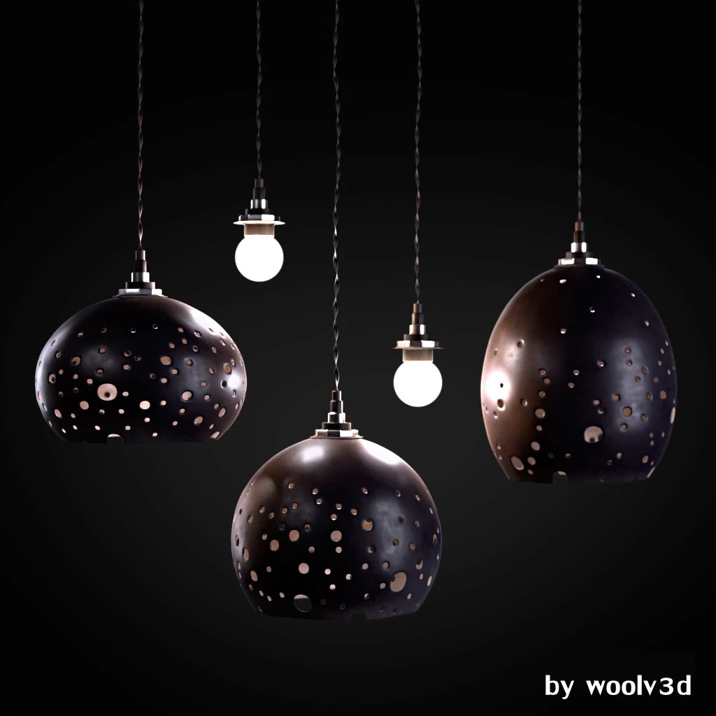 lusters black 3D Model .c4d .max .obj .3ds .fbx .stl .blend 