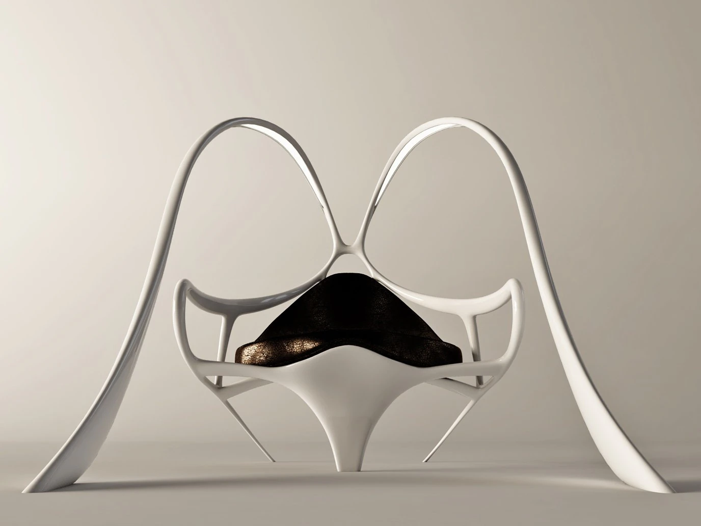 futuristic armchair bunny 3D Model .c4d .max .obj .3ds .fbx .stl .blend 