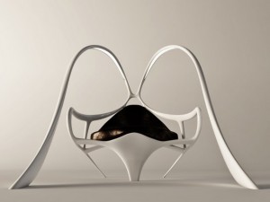 futuristic armchair bunny 3D 모델