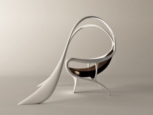 futuristic armchair bunny Modelo 3D