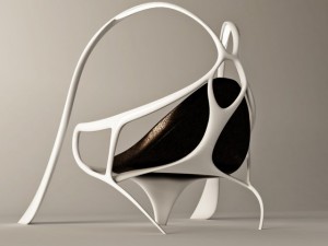 futuristic armchair bunny Modelo 3D