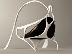 futuristic armchair bunny 3D Model