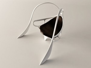 futuristic armchair bunny Modelo 3D