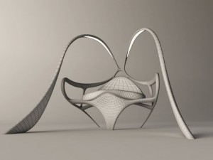 futuristic armchair bunny Modelo 3D