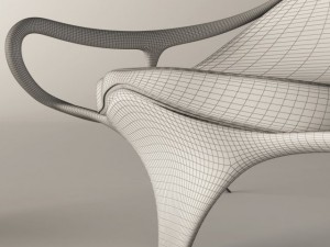 futuristic armchair bunny Modelo 3D