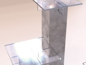 roche bobois  small furniture tenere stools 3D 모델