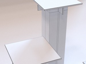 roche bobois  small furniture tenere stools 3D 모델