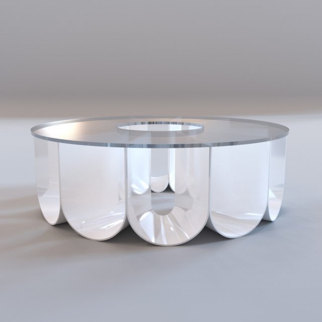 roche bobois  iride coffee table 3D Model .c4d .max .obj .3ds .fbx .stl .blend 