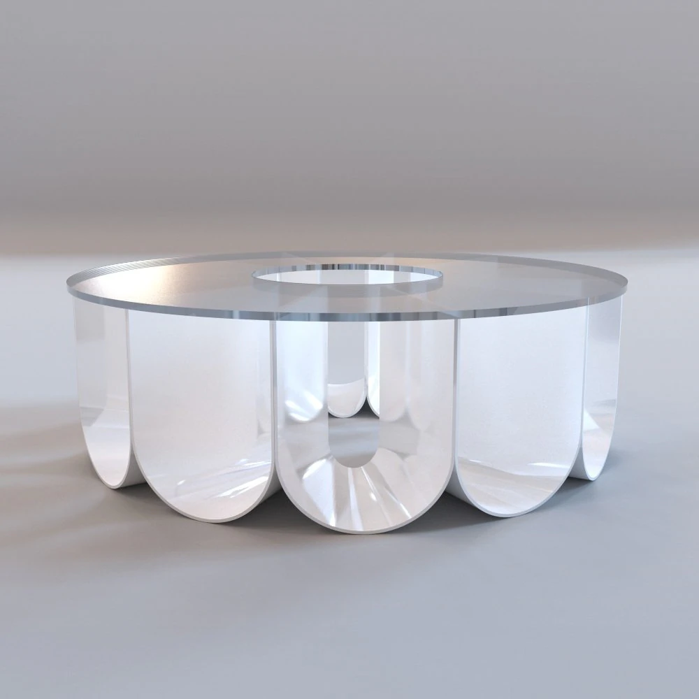 roche bobois  iride coffee table 3D Model .c4d .max .obj .3ds .fbx .stl .blend 