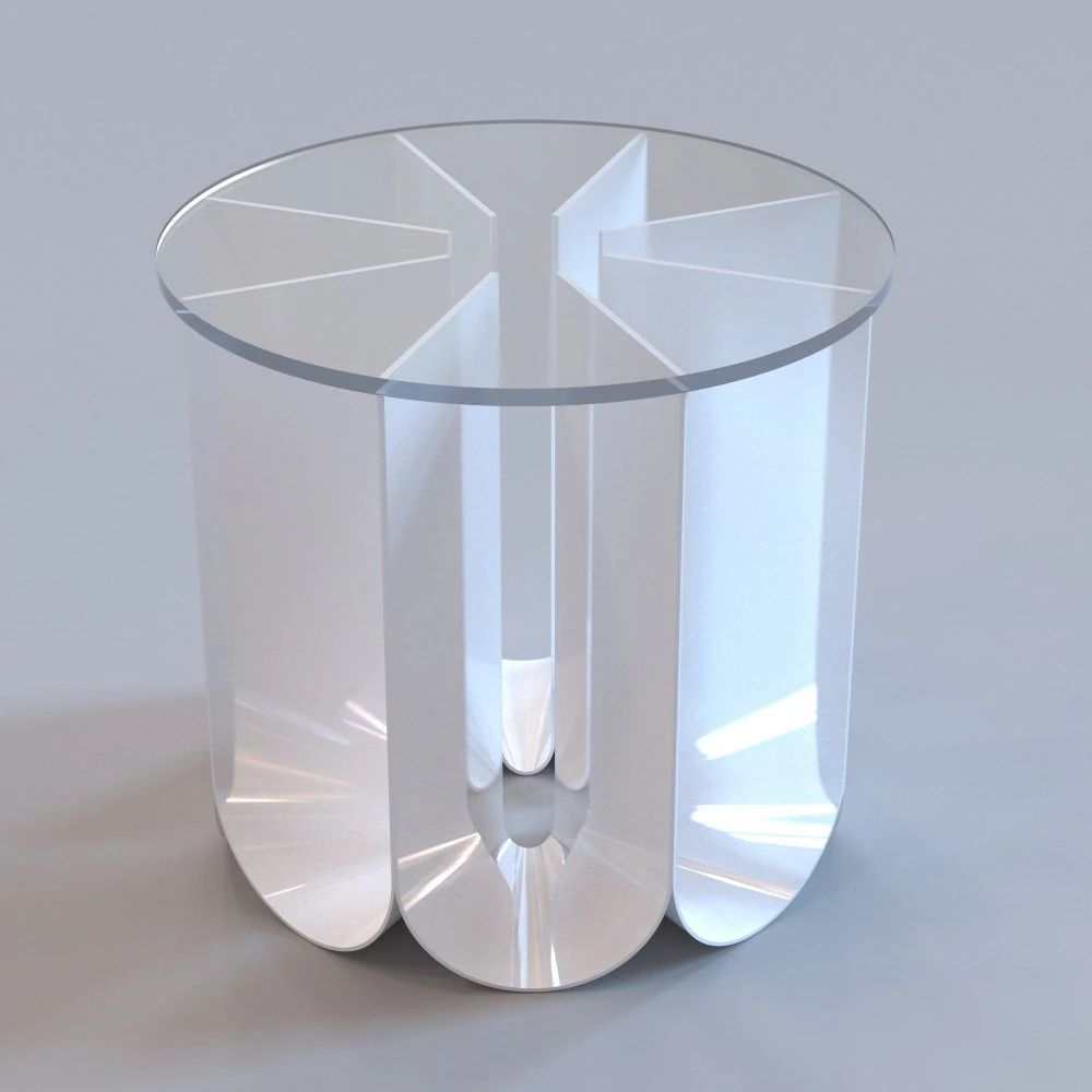 roche bobois  iride end table 3D Model .c4d .max .obj .3ds .fbx .stl .blend 