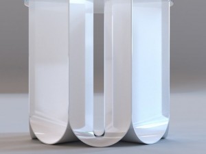 roche bobois  iride end table 3D मॉडल