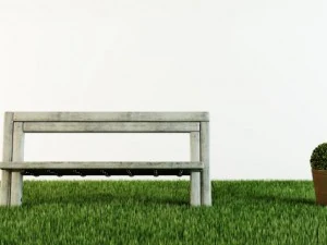 concrete bench 3D Model