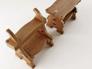 stepladder and bench 3D Model