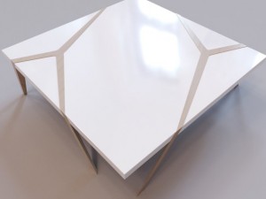 roche bobois  mangrove cocktail table 3D Model