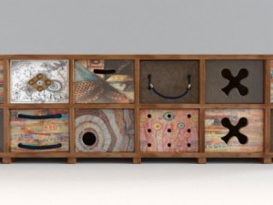 ethnic chest of drawers 3D Model
