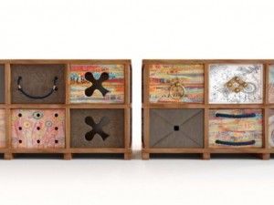 2 ethnic chests of drawers 3D-Modell