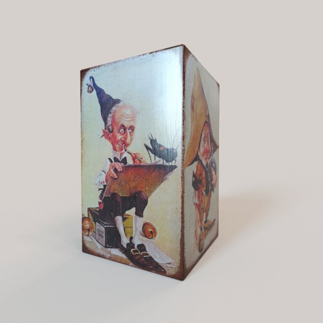 decorated box Model 3D .c4d .max .obj .3ds .fbx .stl .blend 