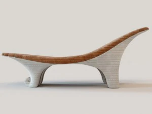 wave knitted lounge 3D Model