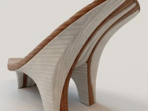 wave knitted lounge 3D Model