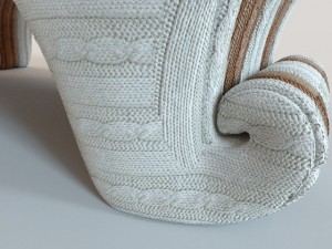 wave knitted lounge Modèle 3D