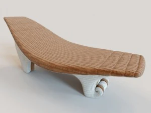 wave knitted lounge 3D Model