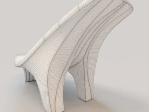wave knitted lounge 3D Model