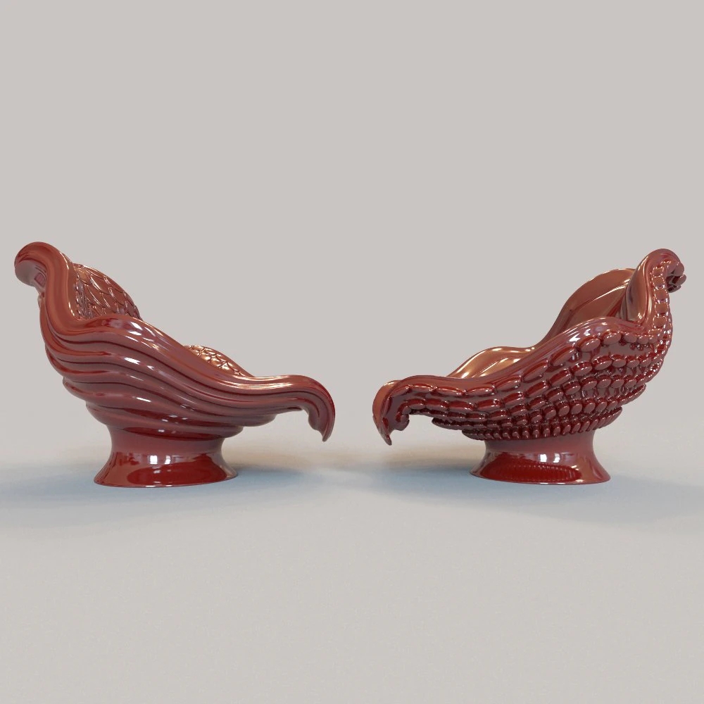 octopus chairs 3D Model .c4d .max .obj .3ds .fbx .stl .blend