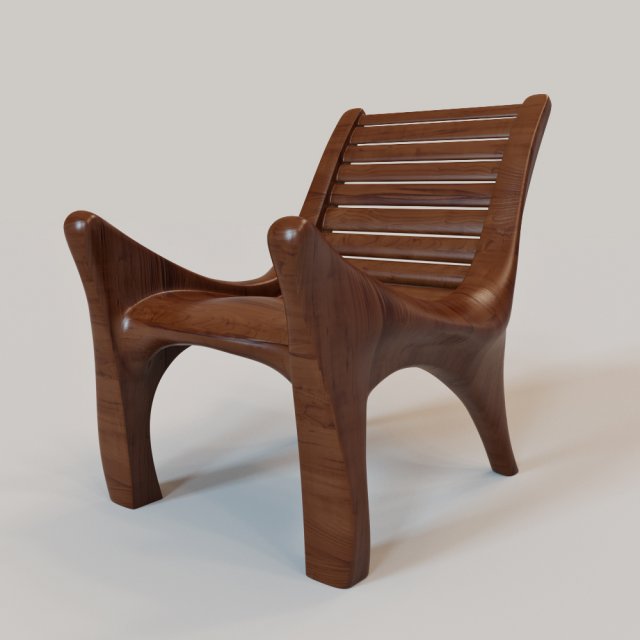 african chair Modello 3D .c4d .max .obj .3ds .fbx .stl .blend 