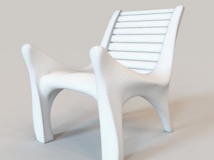 african chair Modello 3D