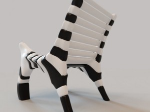 zebra chair 3D Model