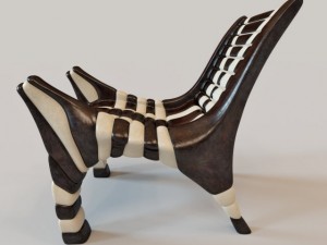 african chair 2 3D Модель
