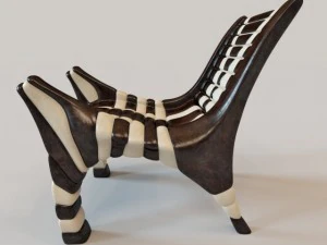 african chair 2 3D Model