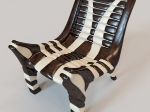 african chair 2 3D Модель