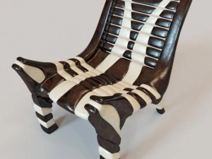 african chair 2 3D Model