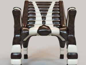african chair 2 3D Model