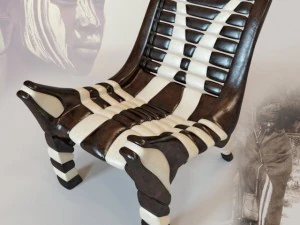 african chair 2 3D Model