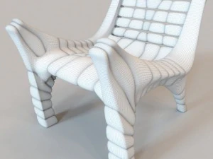 african chair 2 3D Model