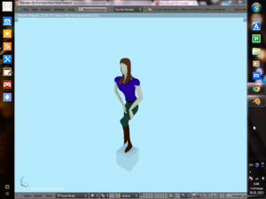 model of girl with armature new price Model 3D