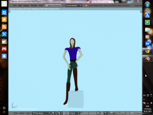 model of girl with armature new price 3D Model