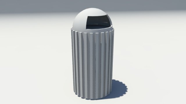 park trash can 3Dモデル .c4d .max .obj .3ds .fbx .stl .blend 