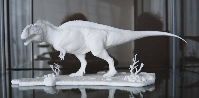 acrocanthosaurus with desert pedestal high quality Model Cetak 3D .c4d .max .obj .3ds .fbx .stl .blend 