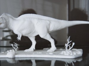 acrocanthosaurus with desert pedestal high quality 3D-Druckmodell