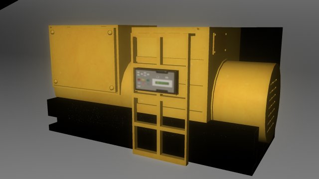 power generator lowpoly for games 3Dモデル .c4d .max .obj .3ds .fbx .stl .blend 