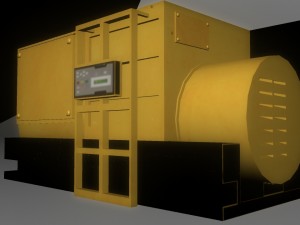 power generator lowpoly for games 3Dモデル